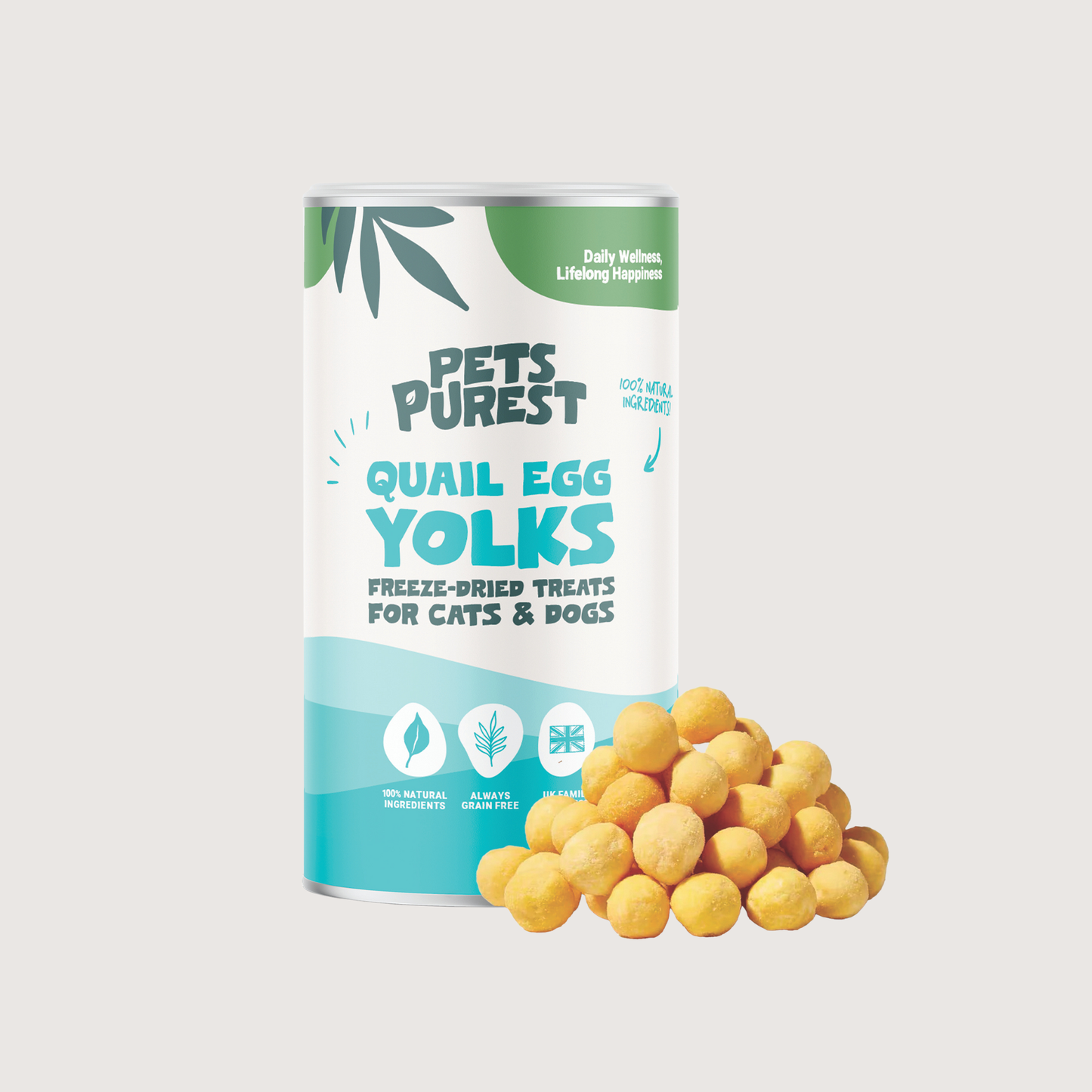 Freeze-Dried Quail Egg Yolk for Cats and Dogs | 100g