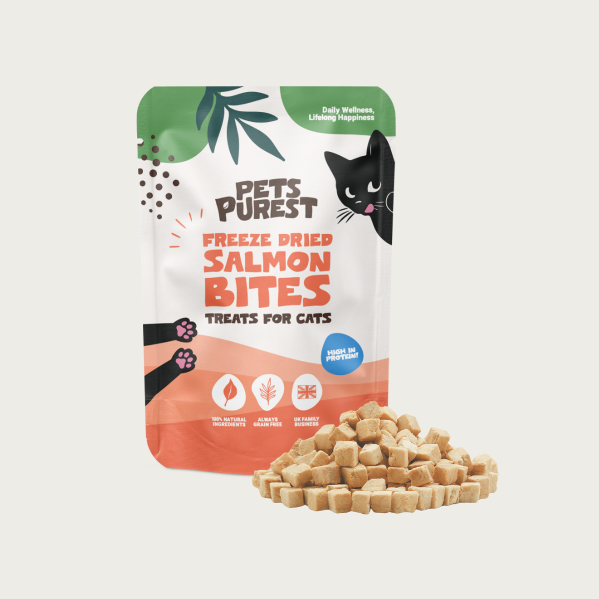 Freeze-Dried Salmon Bites for Cats | 50g