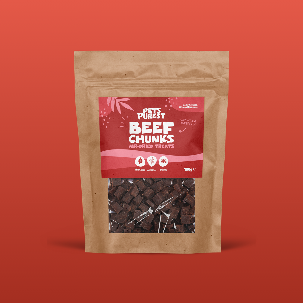 Beef Chunks for Dogs | 100g