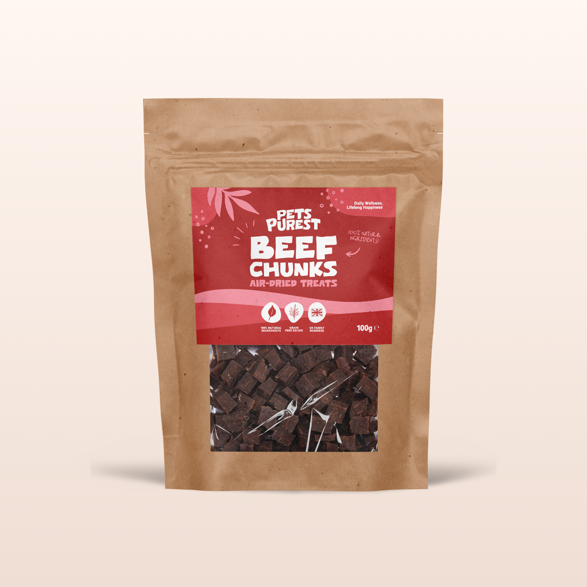 Beef Chunks for Dogs | 100g