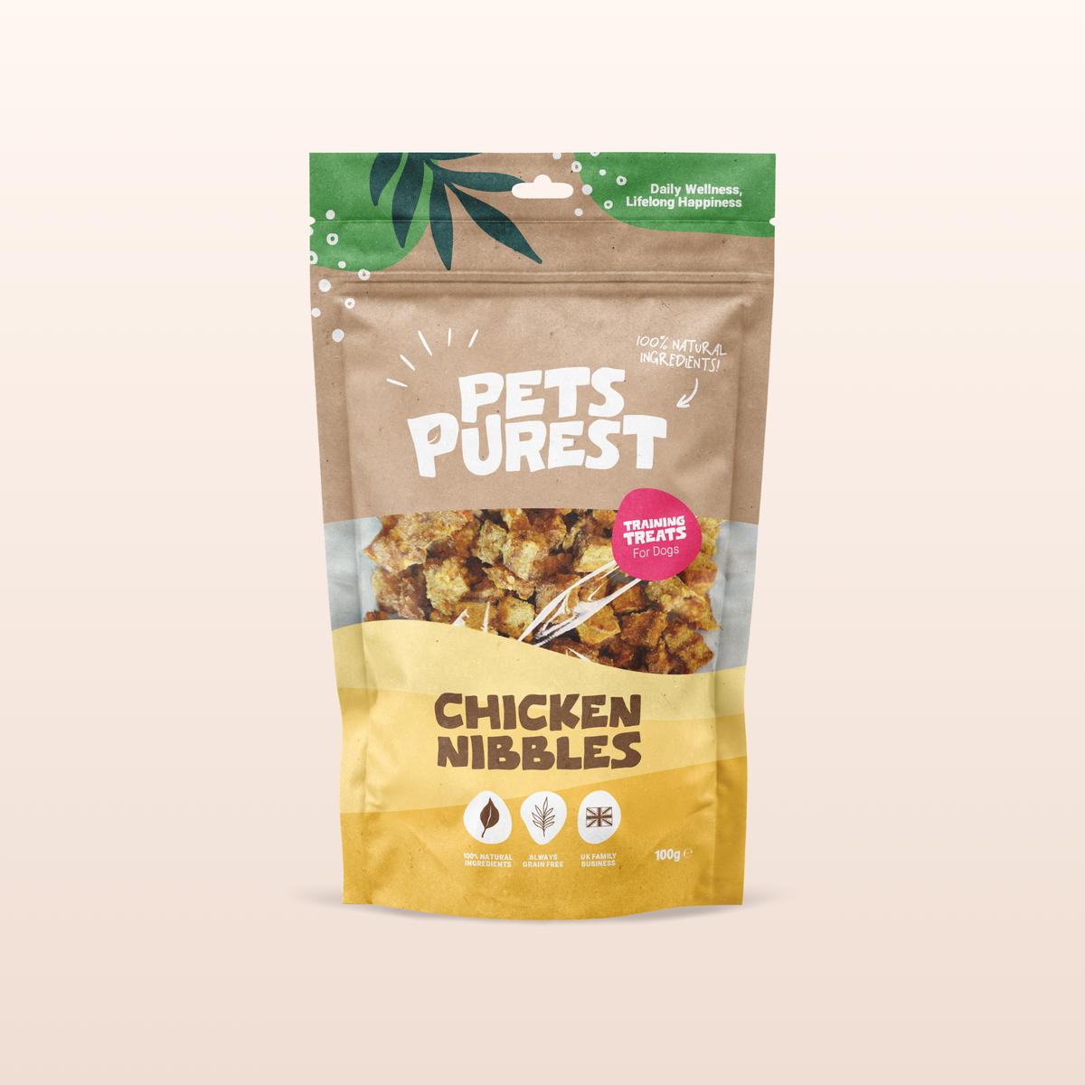 100% Natural Chicken Nibbles for Dogs and Cats | 100g