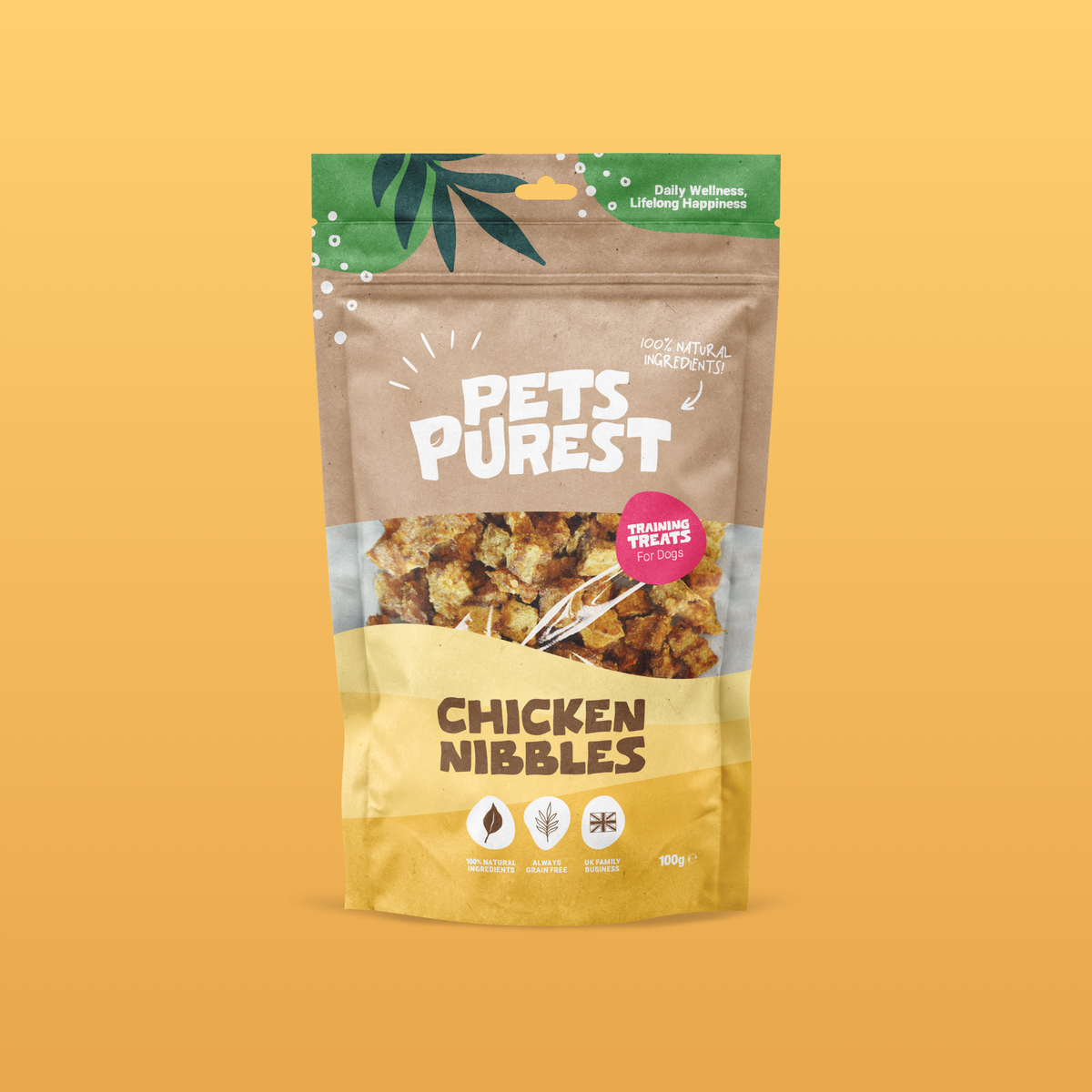 100% Natural Chicken Nibbles for Dogs and Cats | 100g