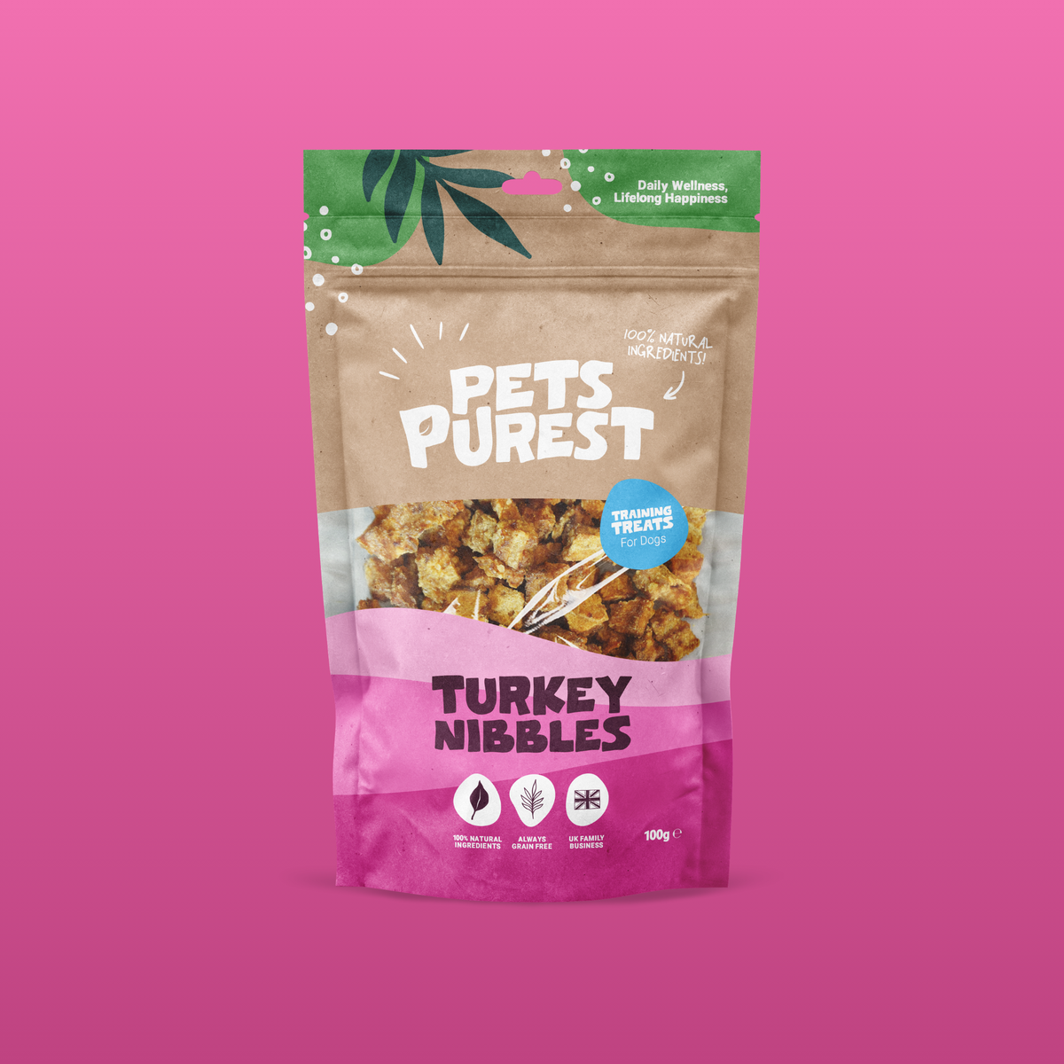 100% Natural Turkey Nibbles | 100g