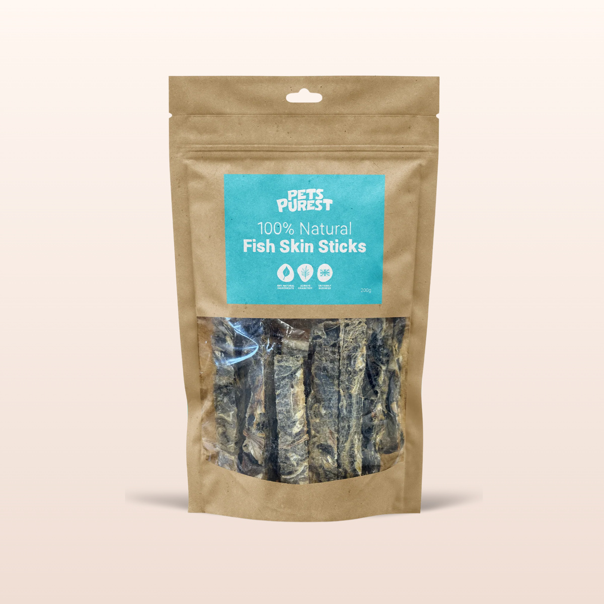 100% Natural Fish Skin Sticks for Dogs and Cats | 200g