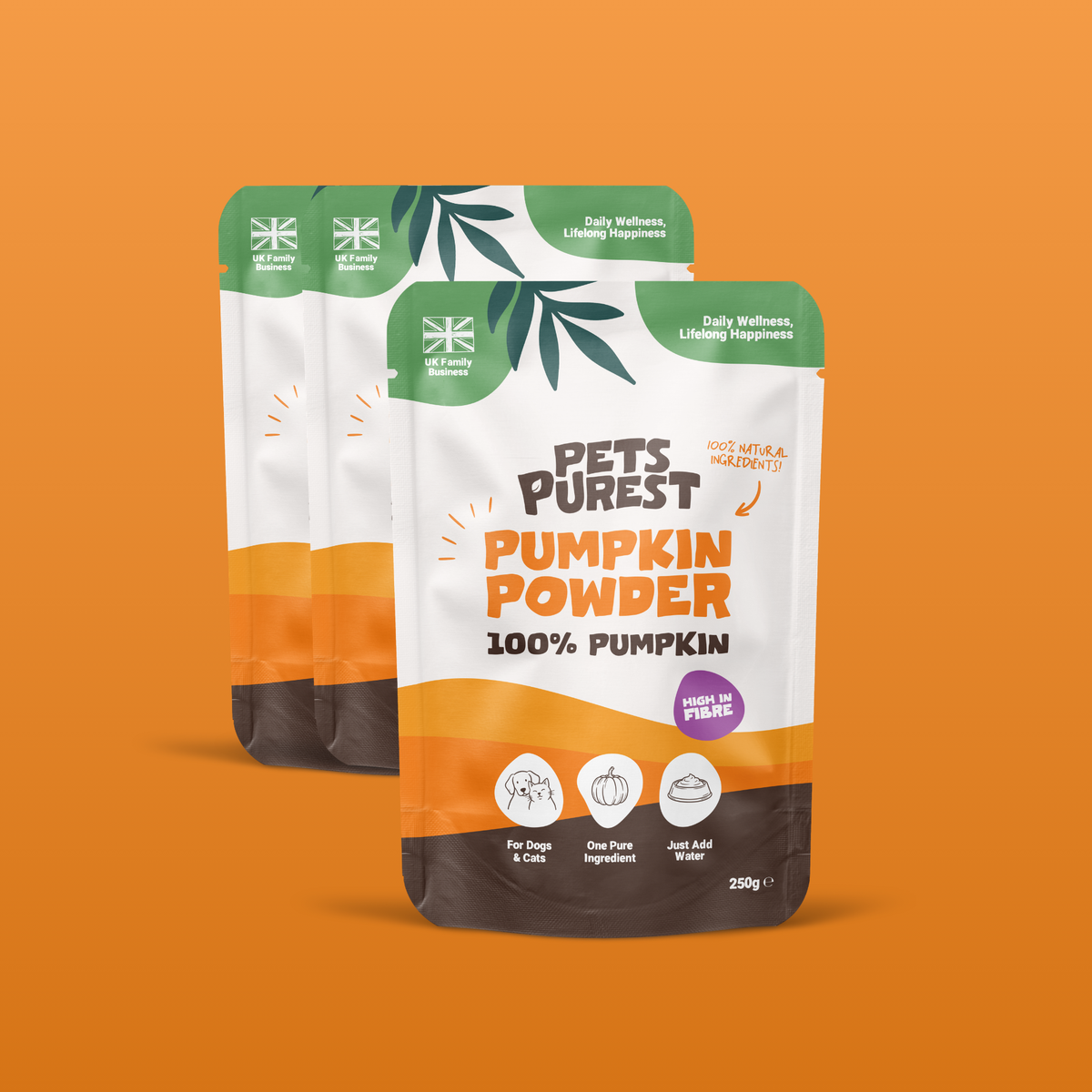 Pumpkin Powder for Dogs & Cats | 3 Pack Bundle