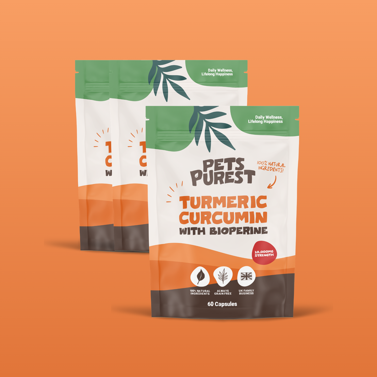 Natural Turmeric Curcumin | 3 Pack Bundle