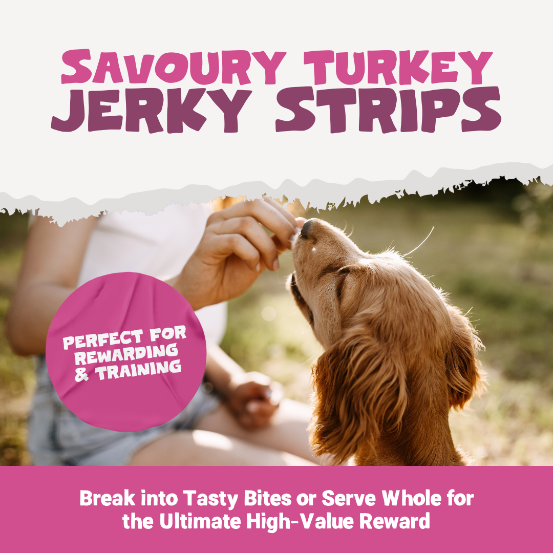 100% Natural Turkey Meat Strips for Dogs | 100g