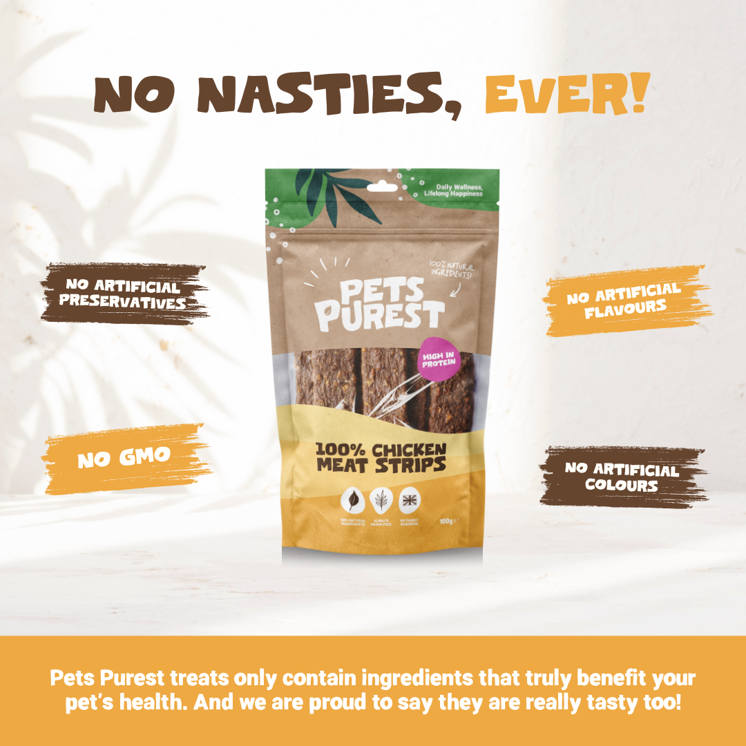 100% Natural Chicken Meat Strips for Dogs | 100g