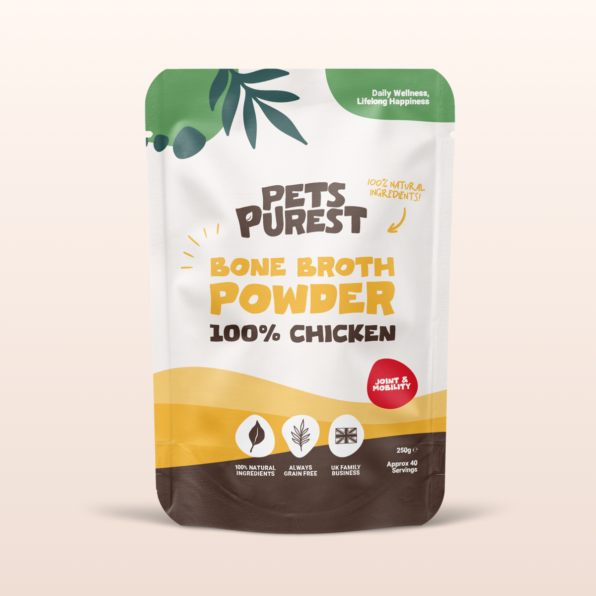 Chicken Bone Broth Powder For Dogs & Cats | 250g