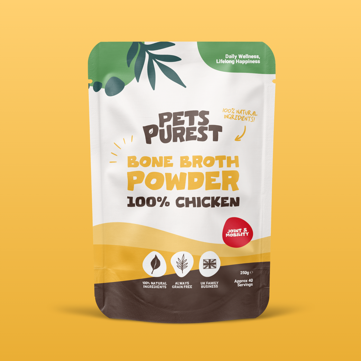 Chicken Bone Broth Powder For Dogs & Cats | 250g
