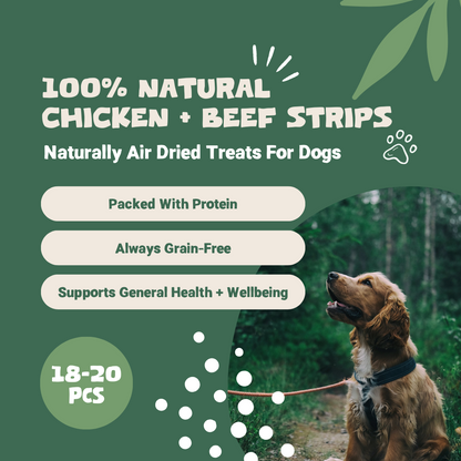 100% Natural Pure Chicken & Beef Treats | 100g