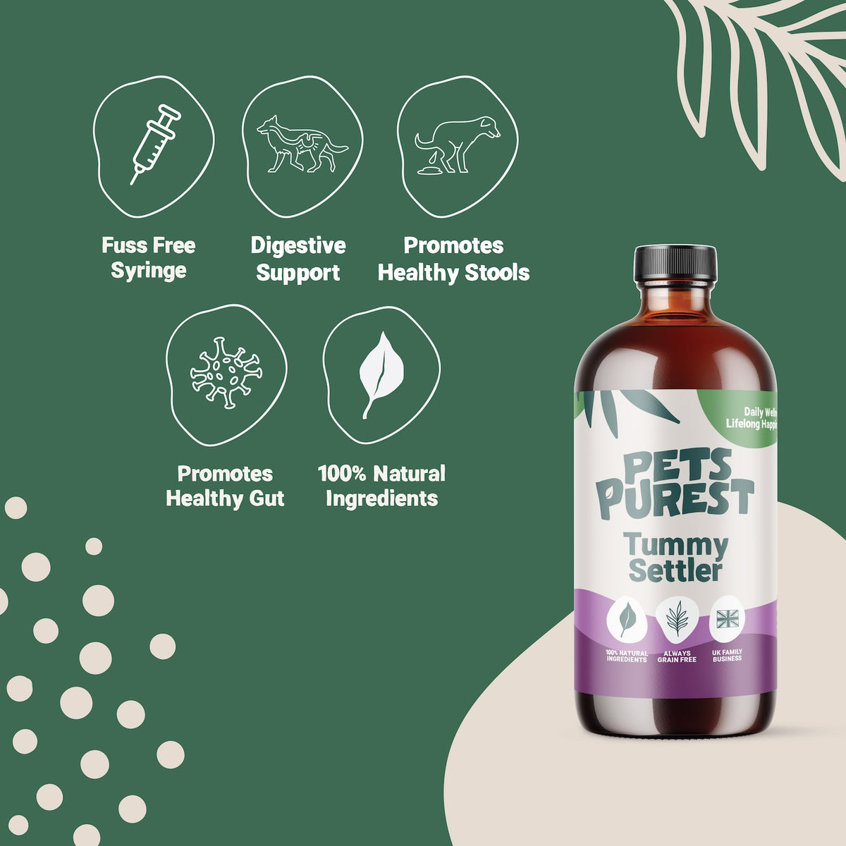 Natural Tummy Settler for Dogs & Cats | 250ml