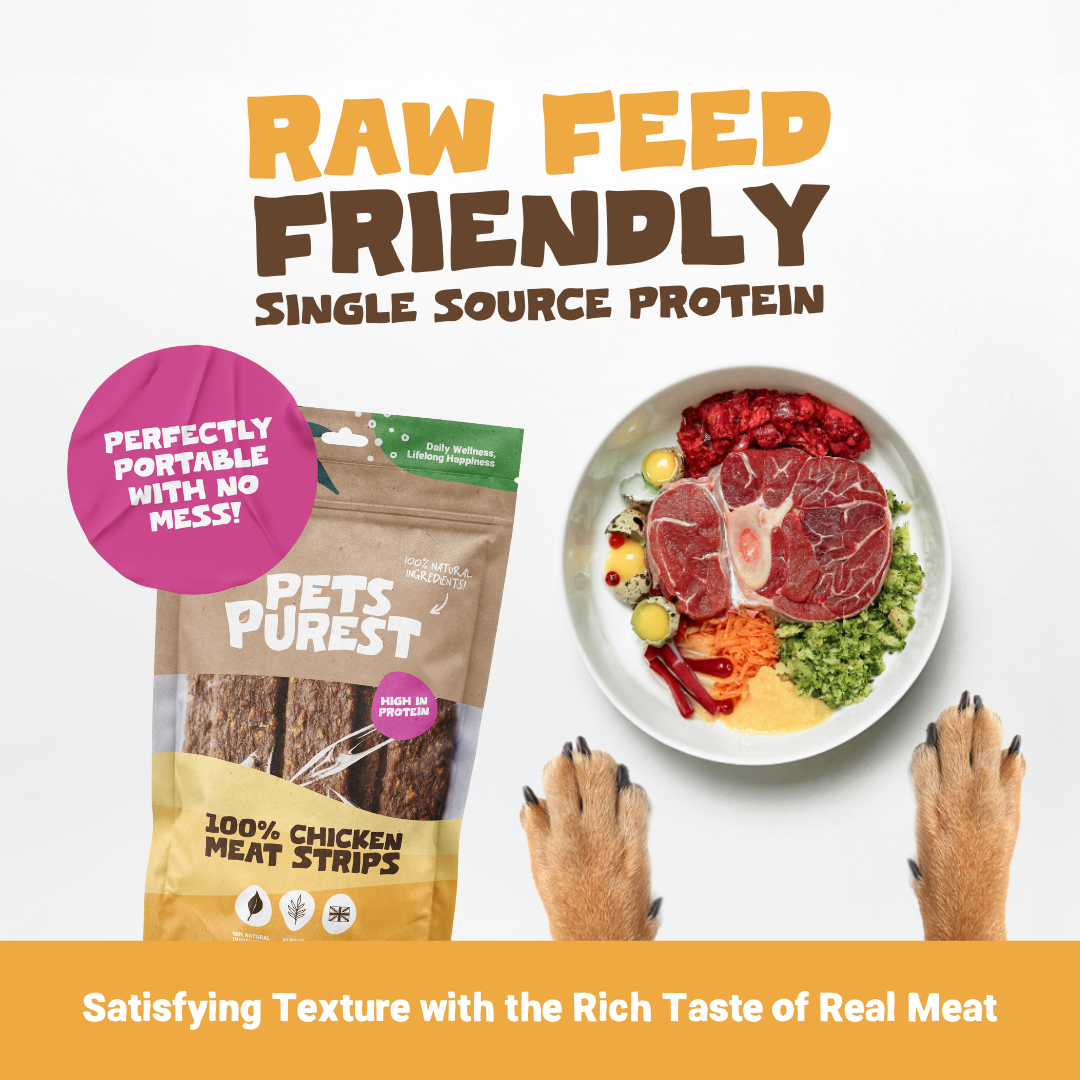 100% Natural Chicken Meat Strips for Dogs | 100g