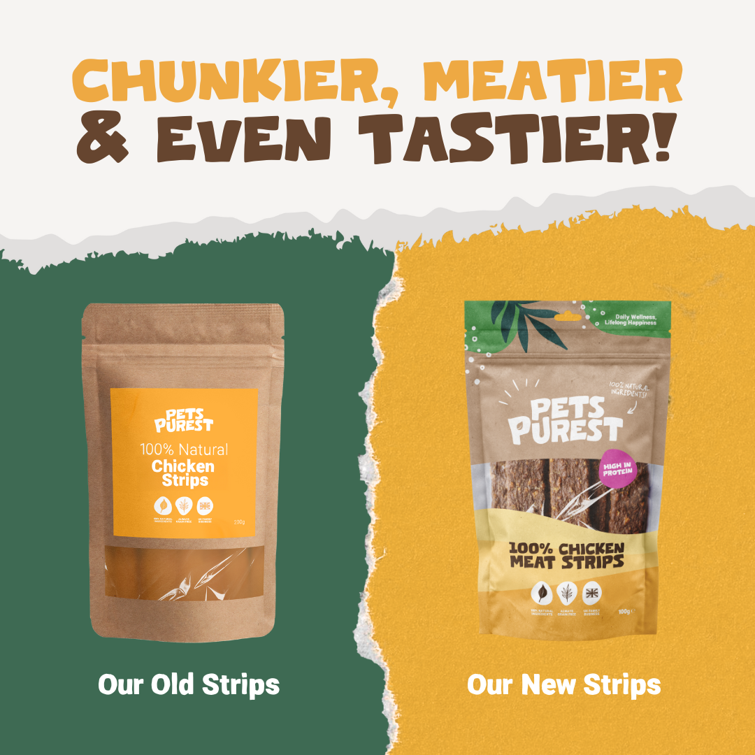100% Natural Chicken Meat Strips for Dogs | 100g