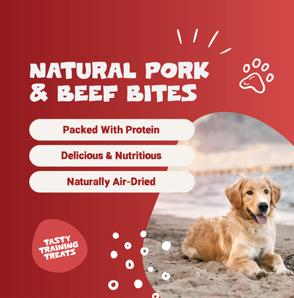 100% Natural Pork & Beef Bites | 100g