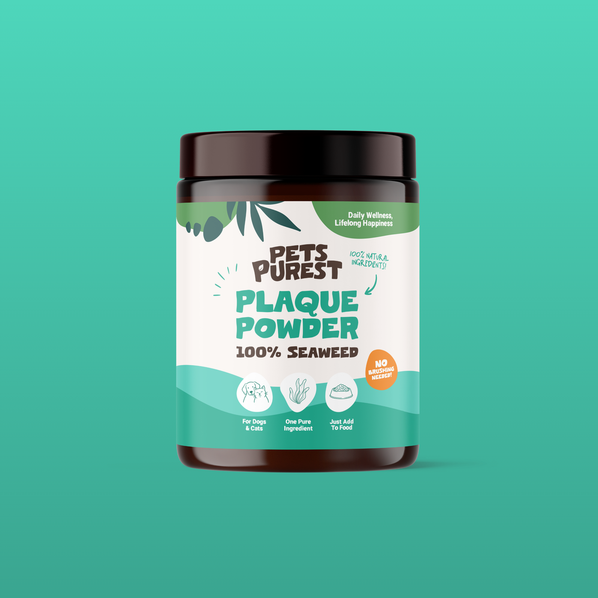 Natural Plaque Removal Powder for Dogs & Cats | 185g