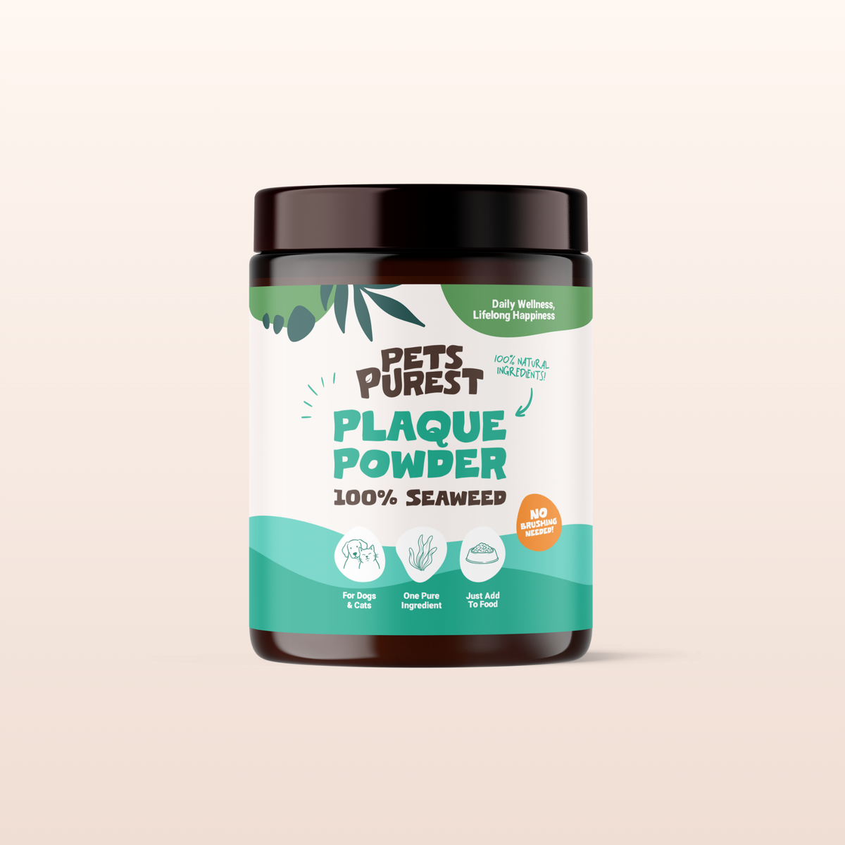 Natural Plaque Removal Powder for Dogs & Cats | 185g