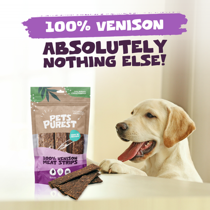 100% Natural Venison Meat Strips