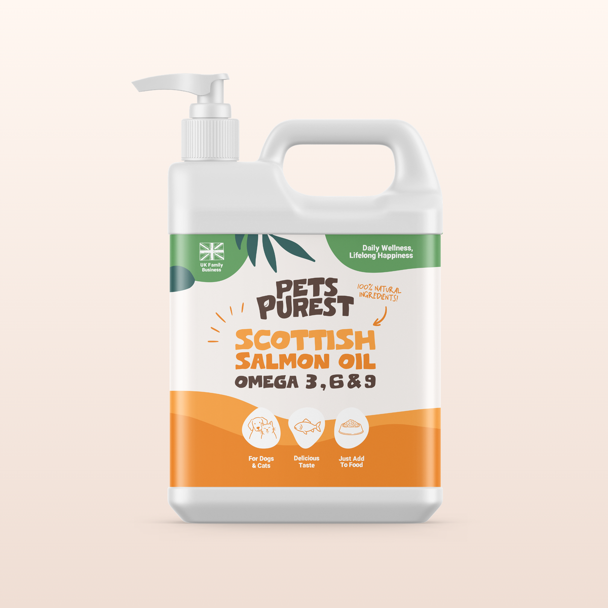 Natural Scottish Salmon Oil 2500ml | For Dogs & Cats