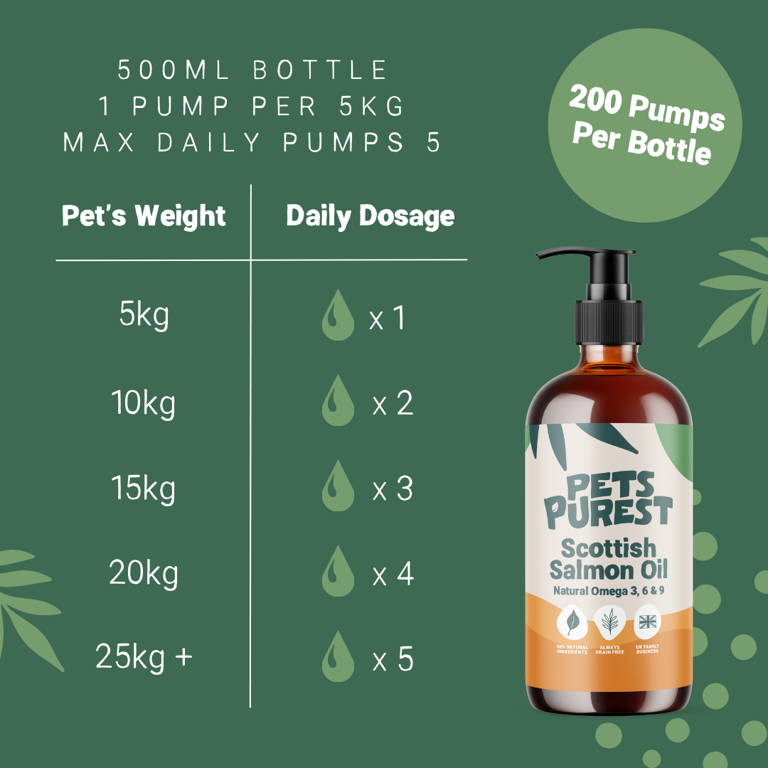 Natural Scottish Salmon Oil 500ml | For Dogs & Cats