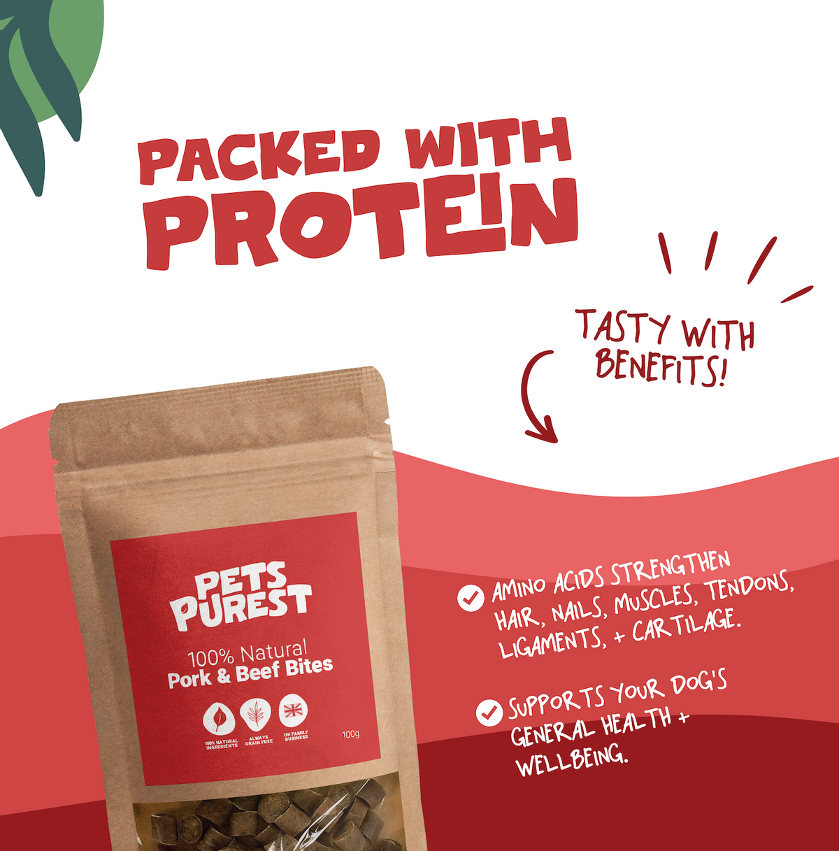 Pork & Beef Sausage Bites for Dogs | 100g