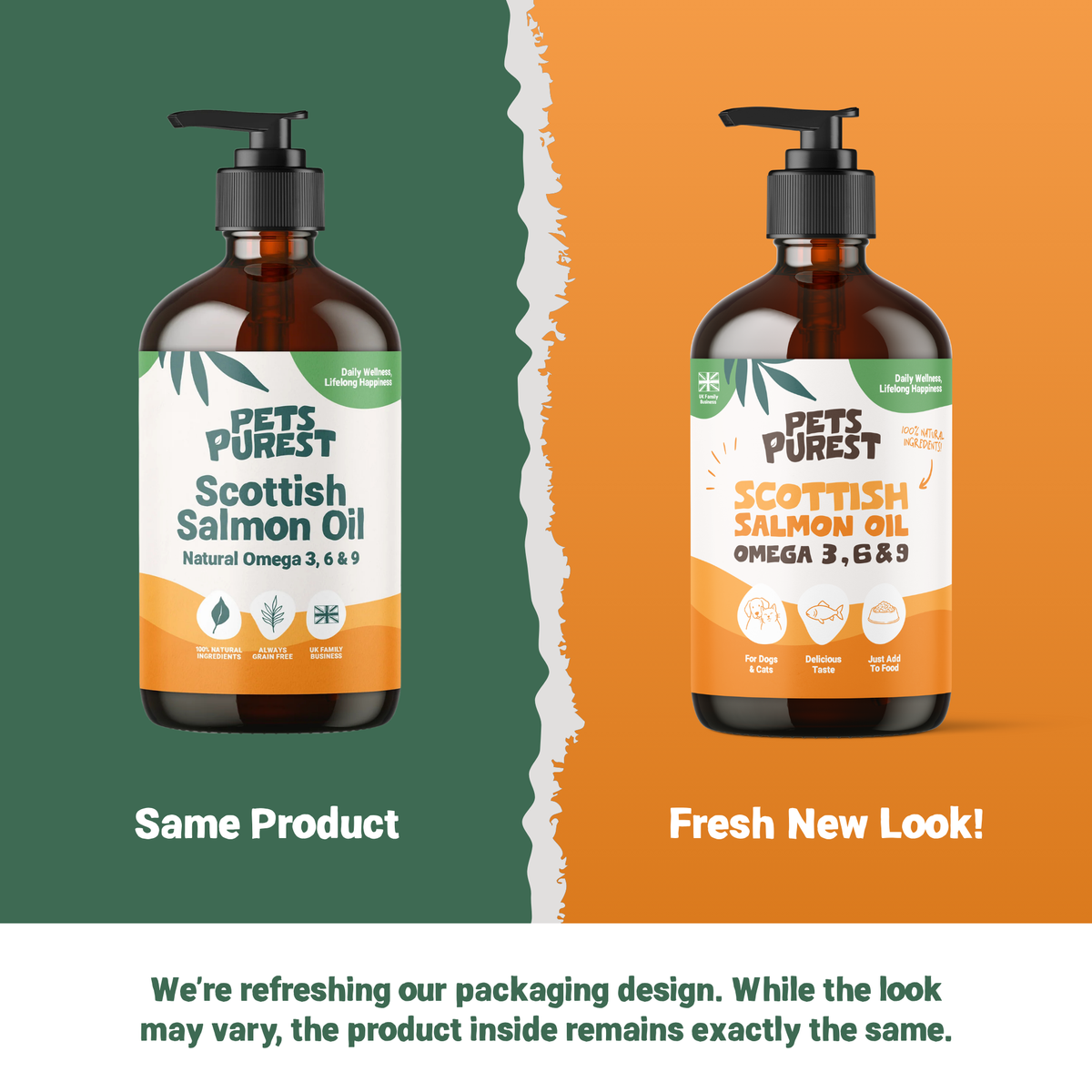 Natural Scottish Salmon Oil 500ml | For Dogs & Cats