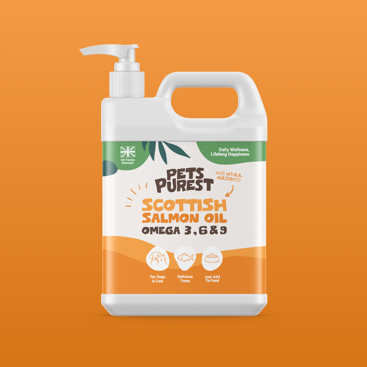 Natural Scottish Salmon Oil 2500ml | For Dogs & Cats