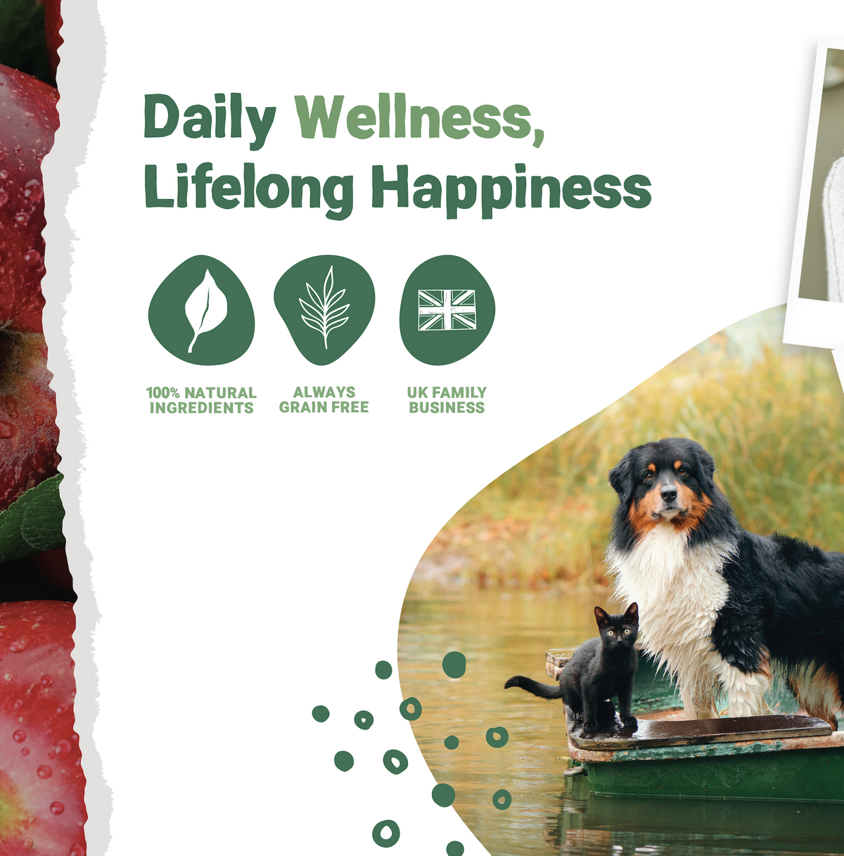 Pork & Apple Sausages for Dogs | 200g