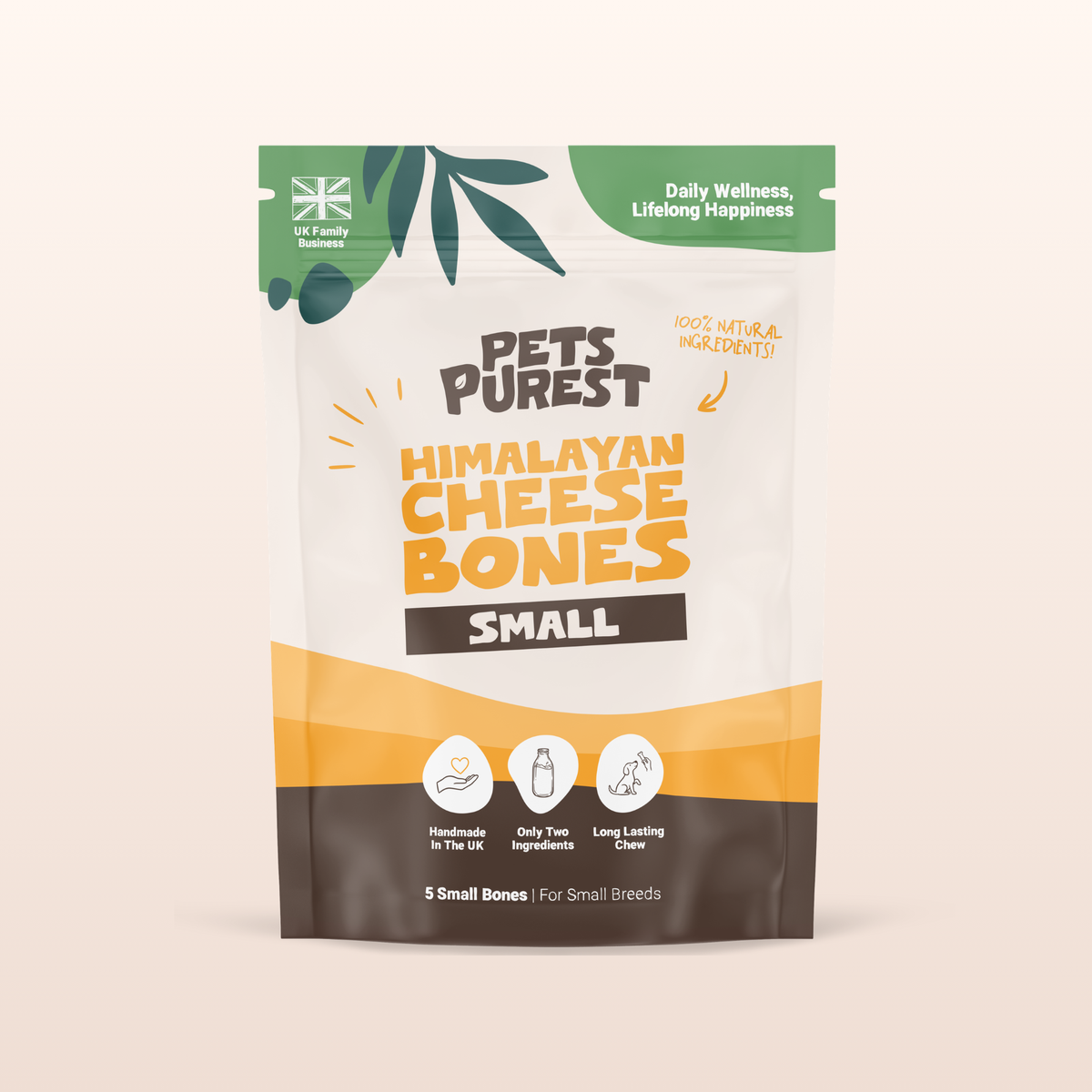 Small Himalayan Yak Cheese Bones | 5 Pack