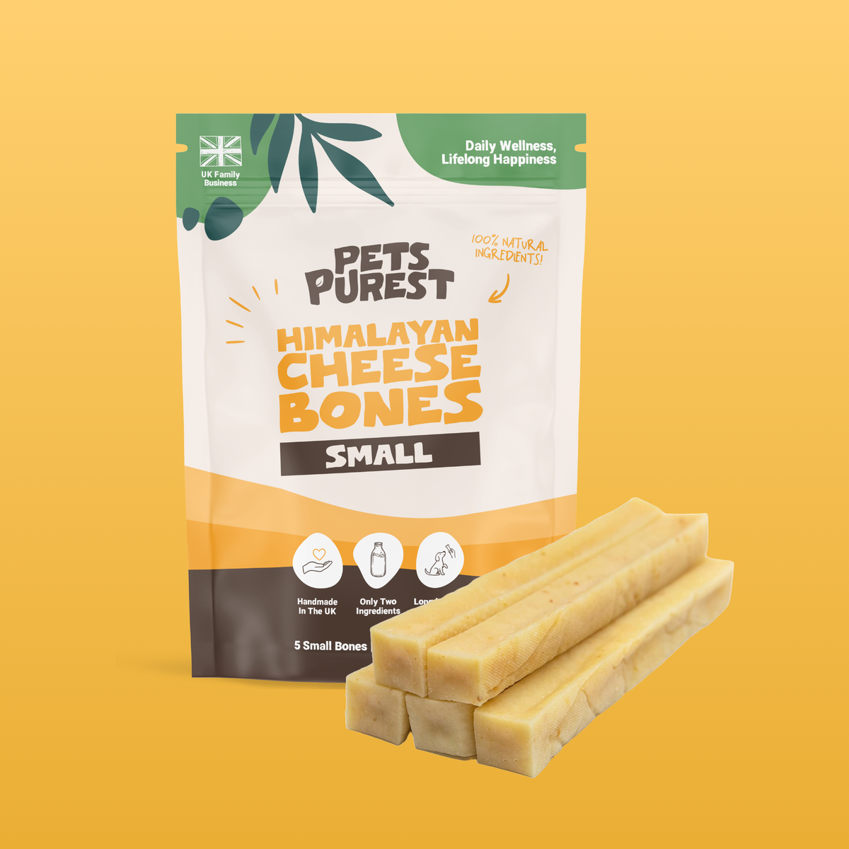 Small Himalayan Yak Cheese Bones | 5 Pack