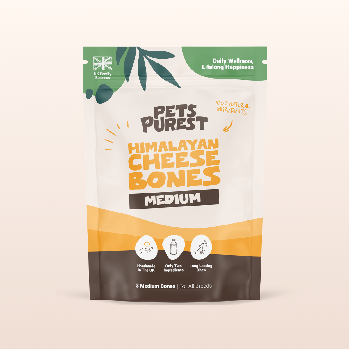 Medium Himalayan Yak Cheese Bones | 3 Pack