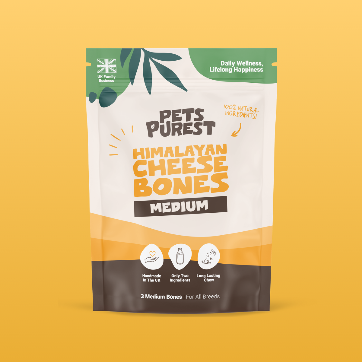 Medium Himalayan Yak Cheese Bones | 3 Pack