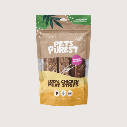 100% Natural Chicken Meat Strips | 100g