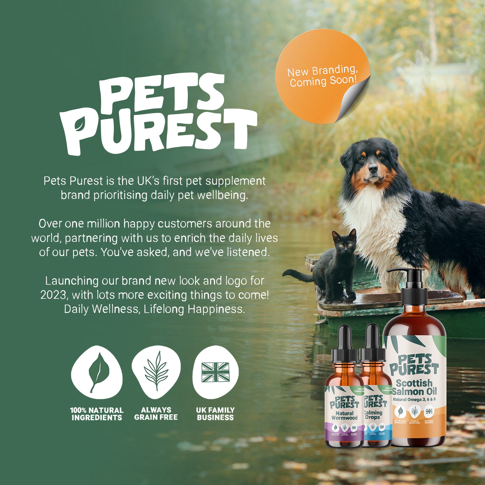 Wet Dog Spray 100 Natural Pets Purest
