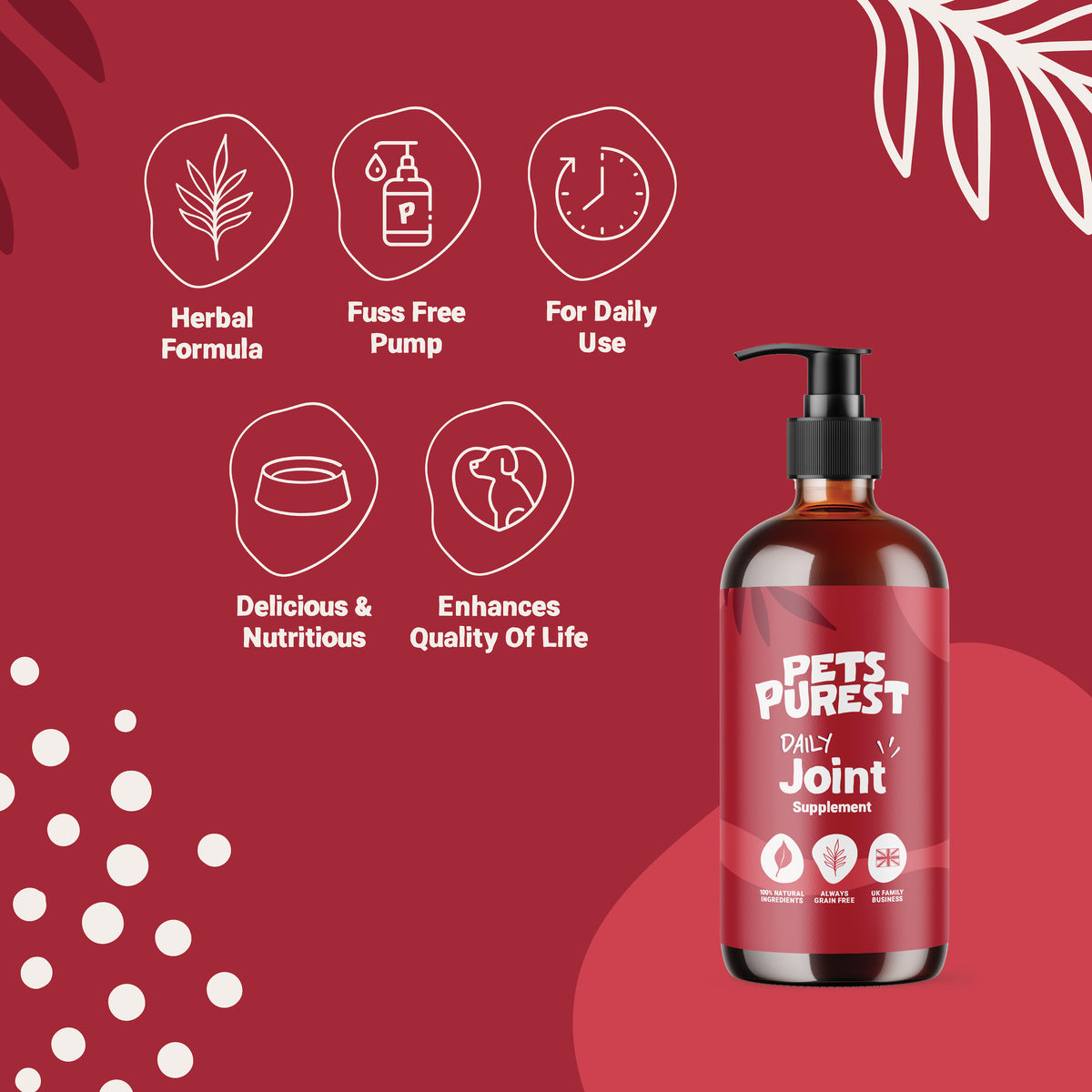 Daily Joint Salmon Oil for Dogs and Cats | 300ml
