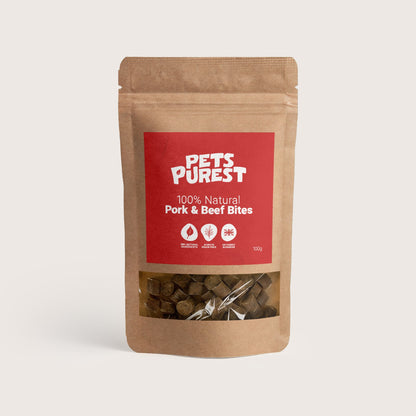 100% Natural Pork & Beef Bites | 100g