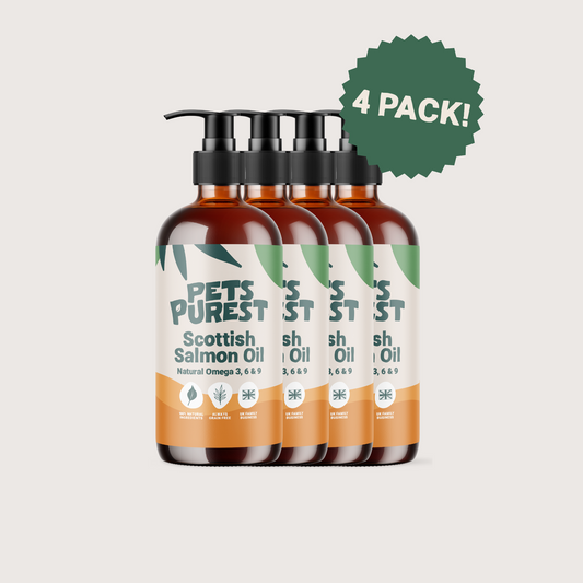 Natural Scottish Salmon Oil 300ml | 4 Pack Bundle