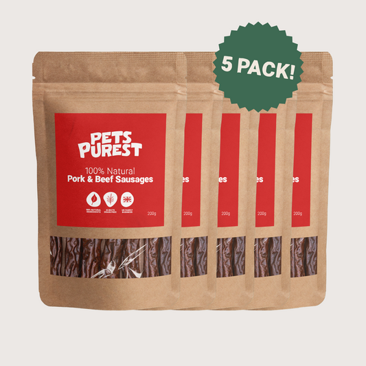 100% Natural Pork & Beef Sausages 200g | 5 Pack Bundle
