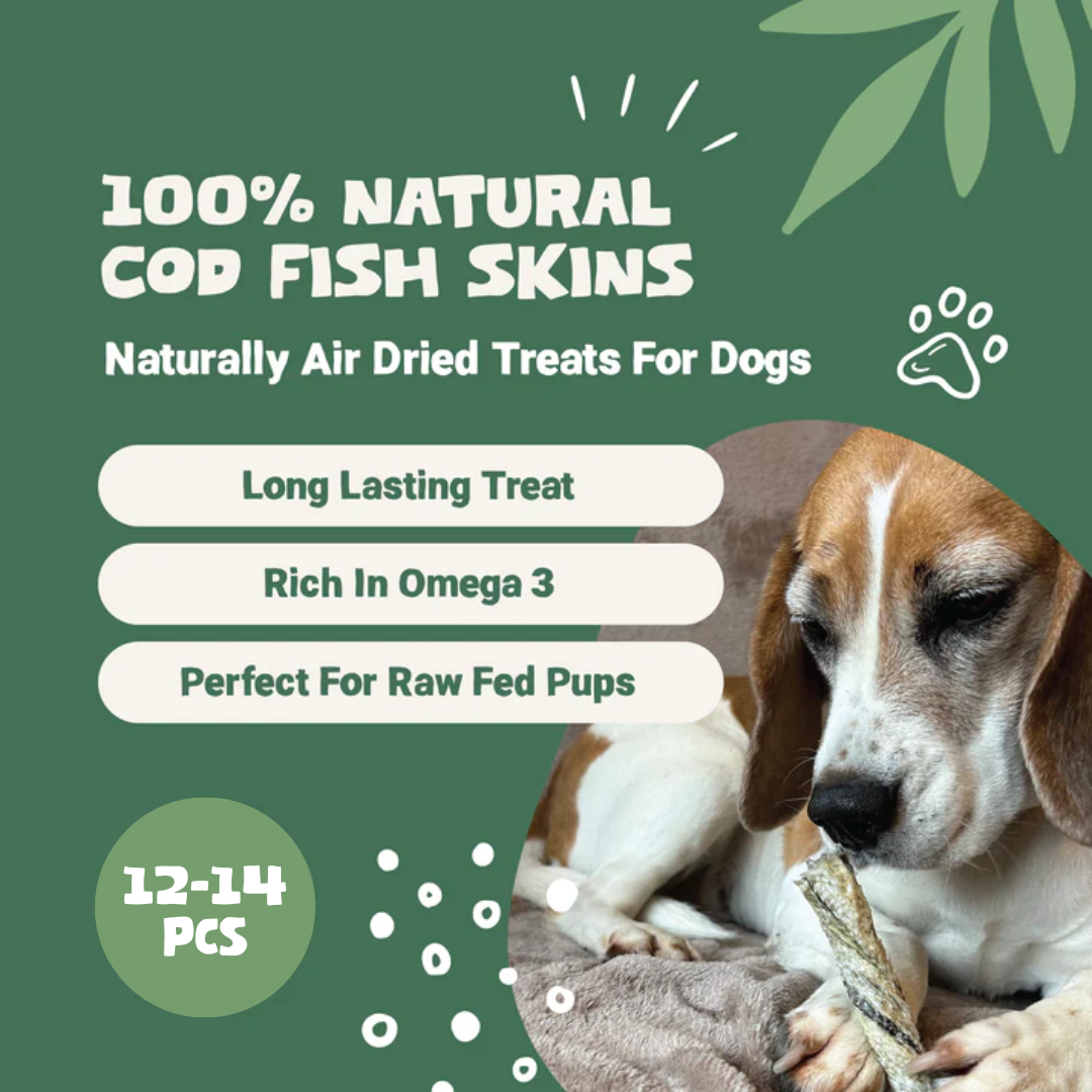 100% Natural Fish Skin Sticks for Dogs and Cats | 200g
