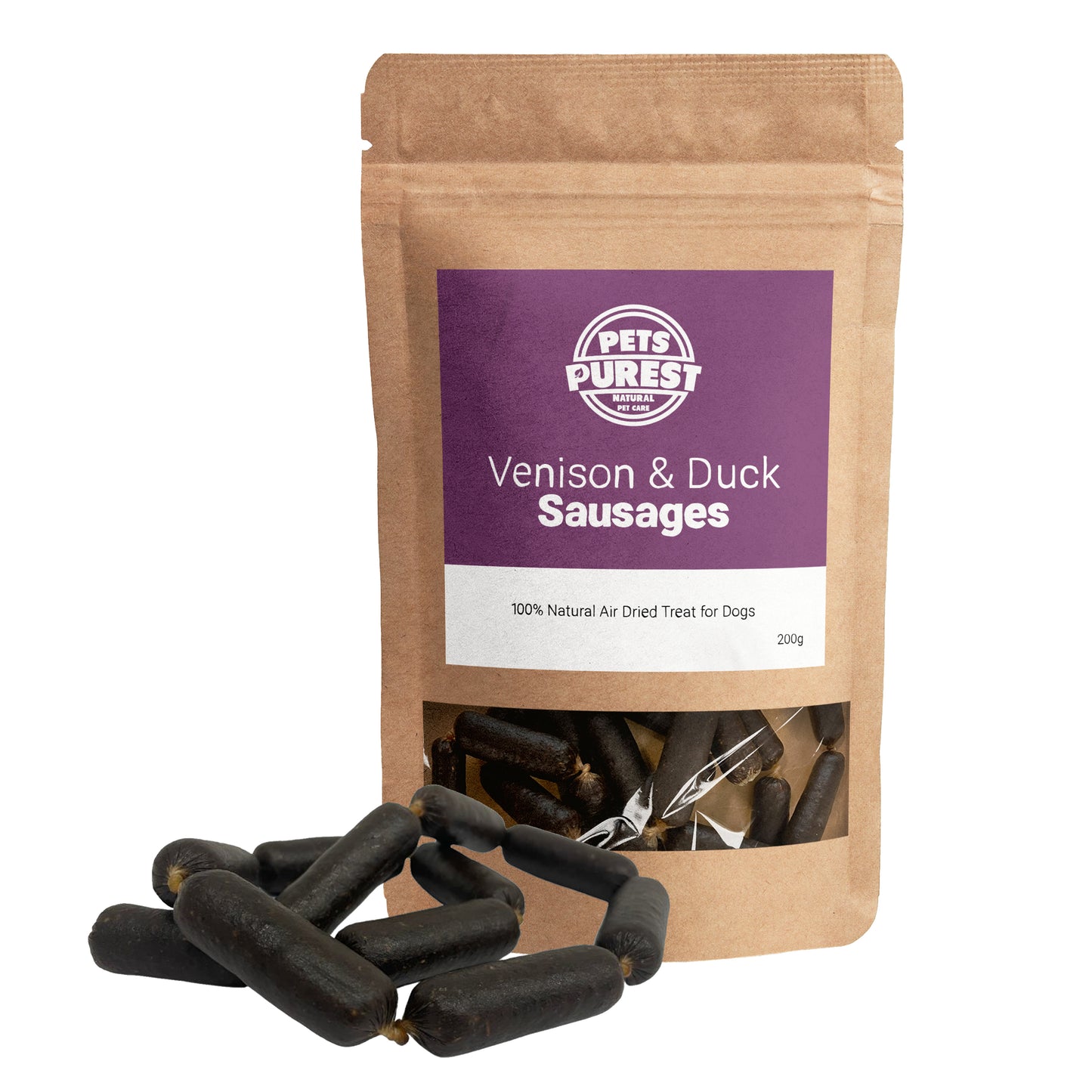 100% Natural Duck and Venison Sausages | 200g