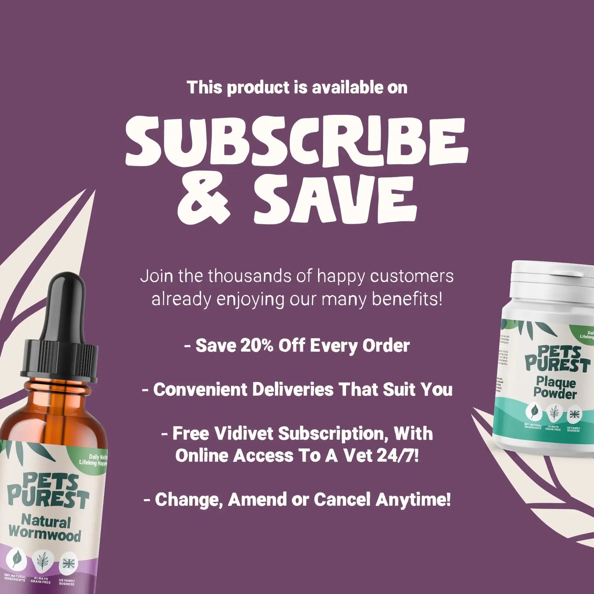Subscribe & Save with Pets Purest